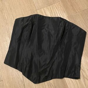 Holt Renfrew Zip Up Black Tube Top Size 16CDN 14US